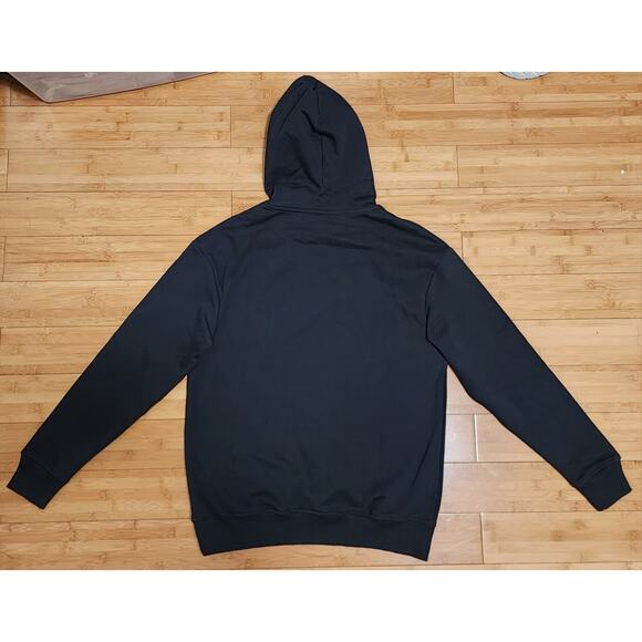 Gymshark Hoodie Womens Small Black Fraction Center Logo Lounge Gym Essentials - Picture 10 of 10